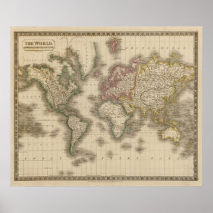 Poster Mundo, a projeção de Mercator 2