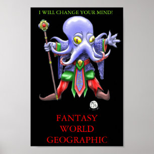 PÔSTER MUNDO DE FANTASIA GEO DA MENTE FLAYER DE