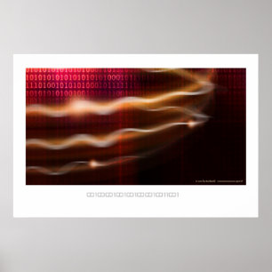 Pôster mundo do Cyber de 01001010100101101% pipe%