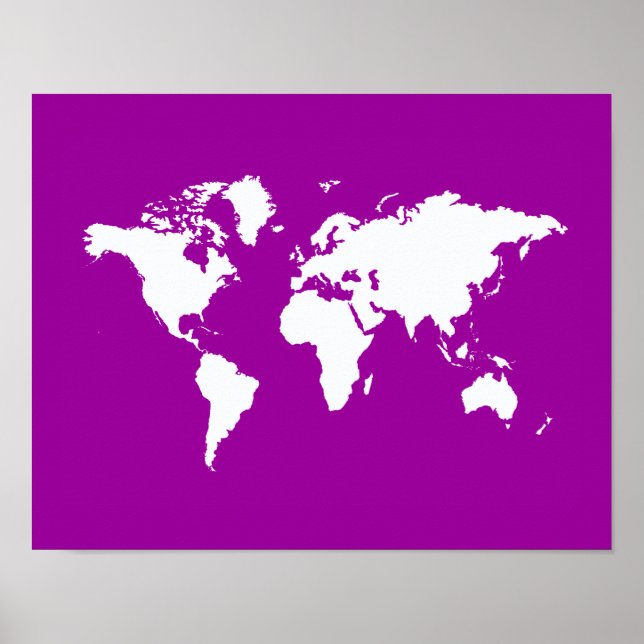 Pôster Mundo Elegante Roxo (Frente)