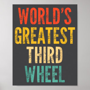 Poster Mundo Engraçado Maior Terceira Roda Retro