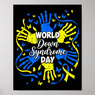 Poster Mundo engraçado síndrome de down conscientização c