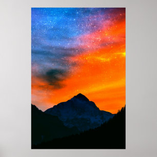 Poster Mundo fantasista nas montanhas