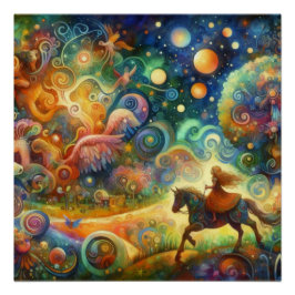 Pôster Mundo Imísico de Sonho Infantil