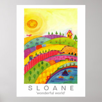 Pôster mundo maravilhoso