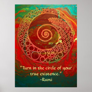 Pôster Mundos da Maravilha-Rumi e da arte poética