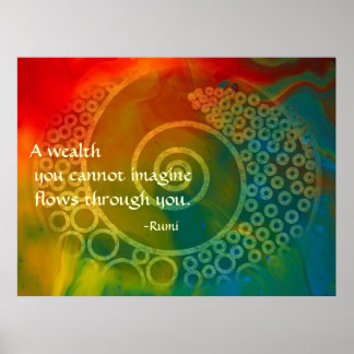 Poster Mundos de Arte Poética Maravilha Rumi