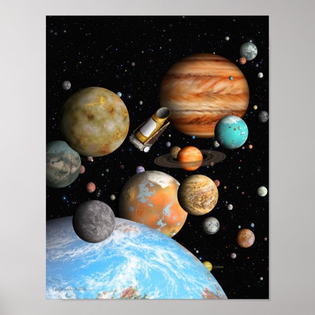 Pôster Mundos de Kepler (Frente)