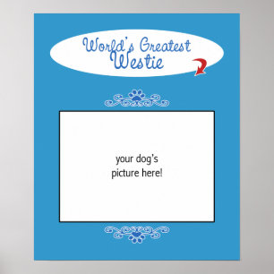 Pôster Mundos feitos sob encomenda o grande Westie