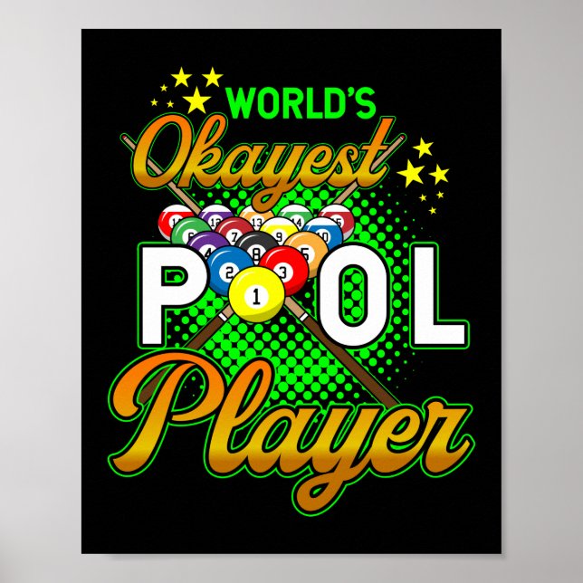 Poster Mundos Jogadores de Piscina mais ocaios (Frente)