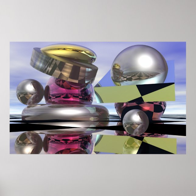 Pôster Mundos reflexivos (Frente)