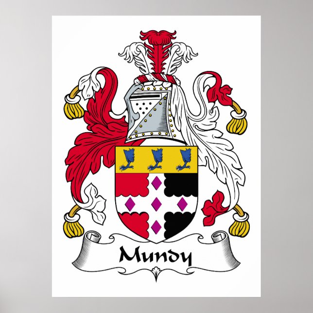 Pôster Mundy Family Crest (Frente)