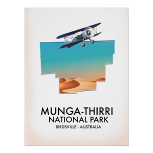 Pôster Munga-Third National Park Birdsville Austrália