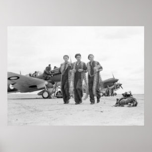 Pôster Munição do avião WW2, os anos 40