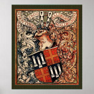 Pôster Município de Maldegem, Bélgica (Vintage CoA)