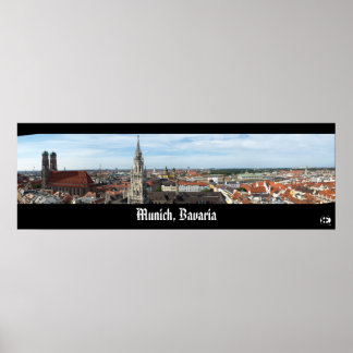 Poster Munique, Baviera Panorama