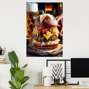 Poster Munique: Brat Burger Bonanza 24x36