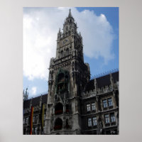 Munique Clock Tower Marienplatz, S Cyr