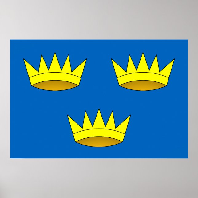 Poster Munster, bandeira da Irlanda (Frente)