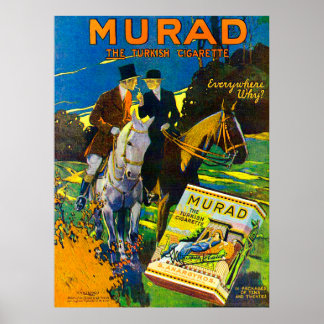 Poster Murad Cigarros 1910 O Cigarro Turco