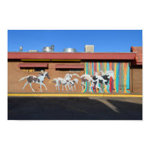 Mural de Cavalos de Tintas em Execução, Tucumcari,