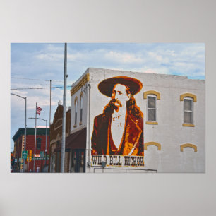 Poster Mural de Wild Bill Hickok, Abilene, Kansas