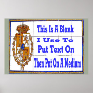 Pôster Mural do Azulejo de amostra