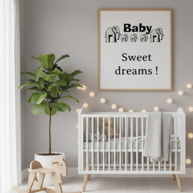 Poster mural éléphant double face personnalisable (Criador carregado)