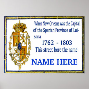 Pôster Mural espanhol personalizado