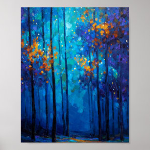 Poster Murmurios do Bosque de Cobalto: Uma Iluminação Out