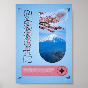 Poster Murmurios do Fuji – Monte Fuji & Sakura