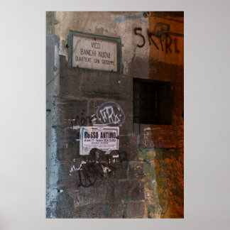 Poster Muro Antigo Negligenciado