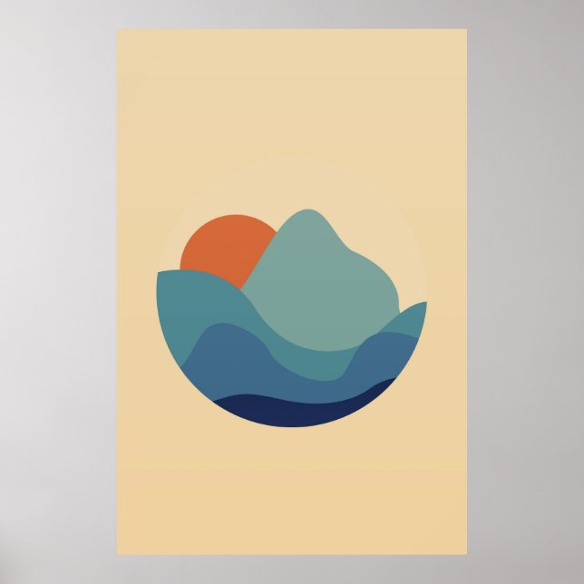 Poster Muro da Natureza Moderna (Frente)