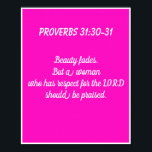 Poster Muro de conferências sobre mulheres na Escritura R<br><div class="desc">Escritura religiosa versa feminina poster</div>