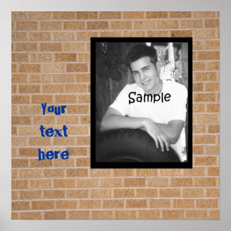 Pôster Muro de Grafite de Graduação