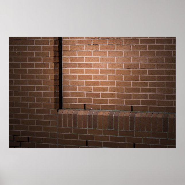 Poster Muro de tijolos vermelhos texturizado (Frente)