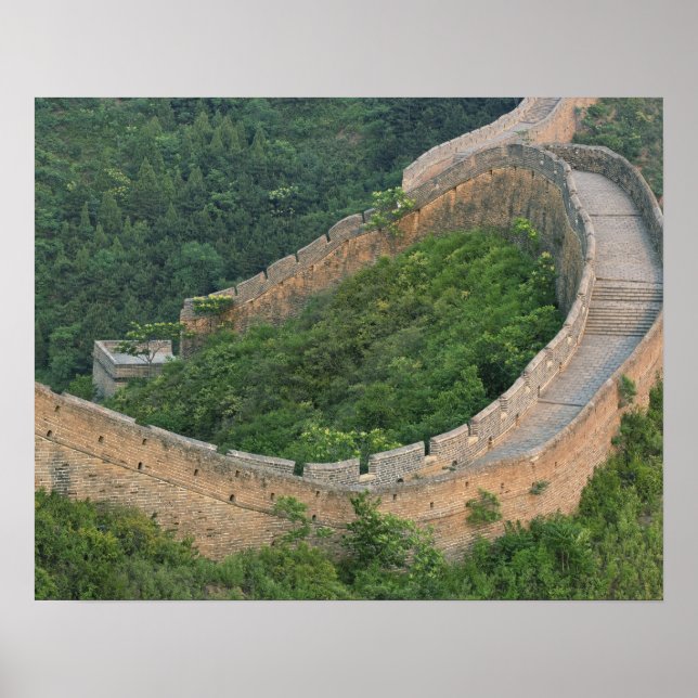 Pôster Muro excelente da China em Jinshanling, China. (Frente)