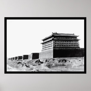 Pôster Muro excelente da China em Pequim, 1918
