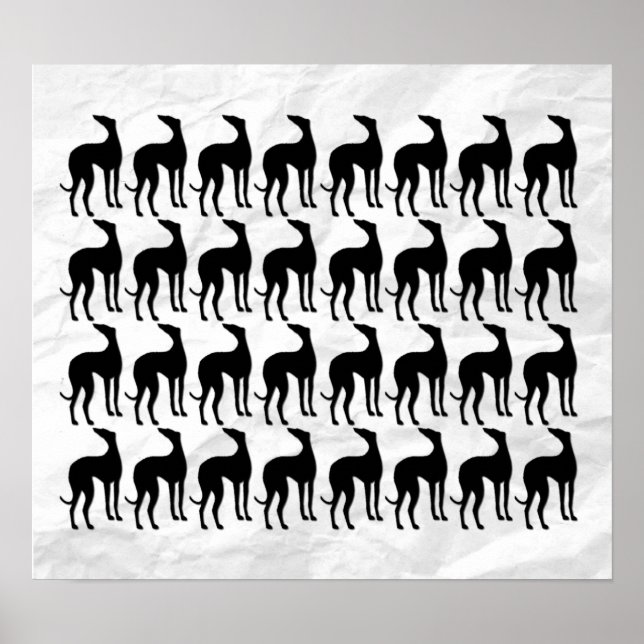 Pôster Muro excelente dos Greyhounds (Frente)