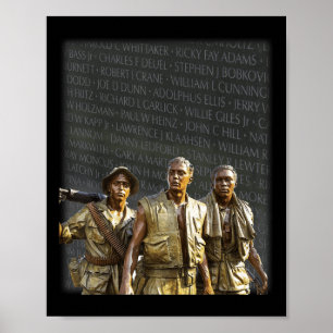 Poster Muro Memorial dos Veteranos do Vietnã, Washington 