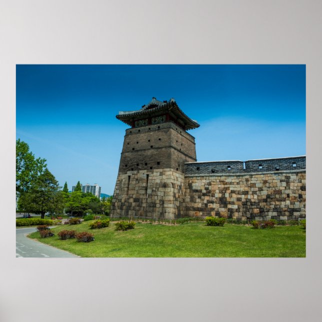 Poster Muros da Fortaleza de Suwon (Frente)