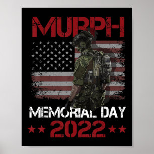 Poster Murph 2022 Feliz Memorial Dia 4 De Julho Bandeira
