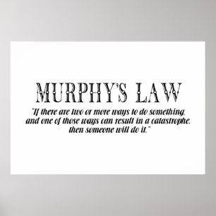 Pôster Murphy’s law
