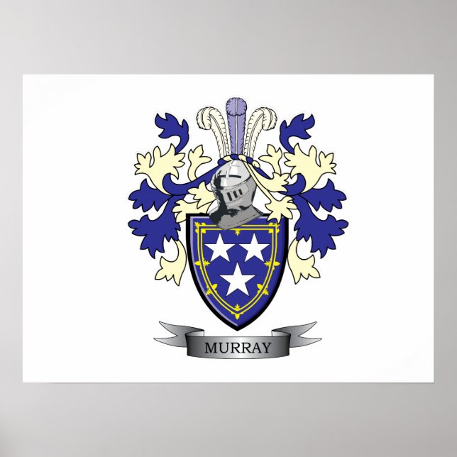 Poster Murray Family Crest Casaco de Armas (Frente)