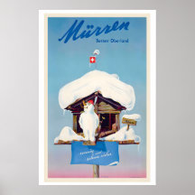Mürren Bernese Oberland Suíça Esqui Vintage