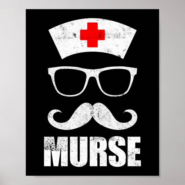 Poster Murse Funny Murse Male Nurse Man (Frente)