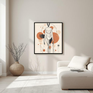 Poster Musa Moderna – Geometria Feminina Abstrata X