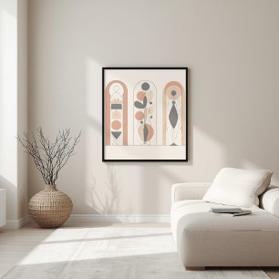 Poster Musa Moderna – Geometria Feminina Abstrata XII
