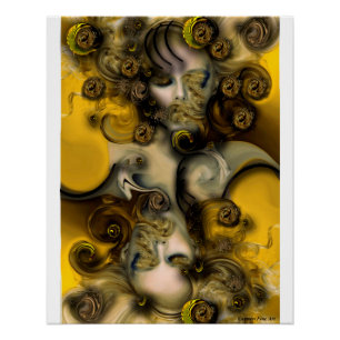 Pôster "Musa Sensível". Poster Brilhante