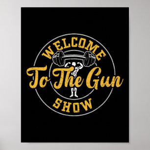Poster Musculação Bem-vindo ao Show de Armas - Frases de